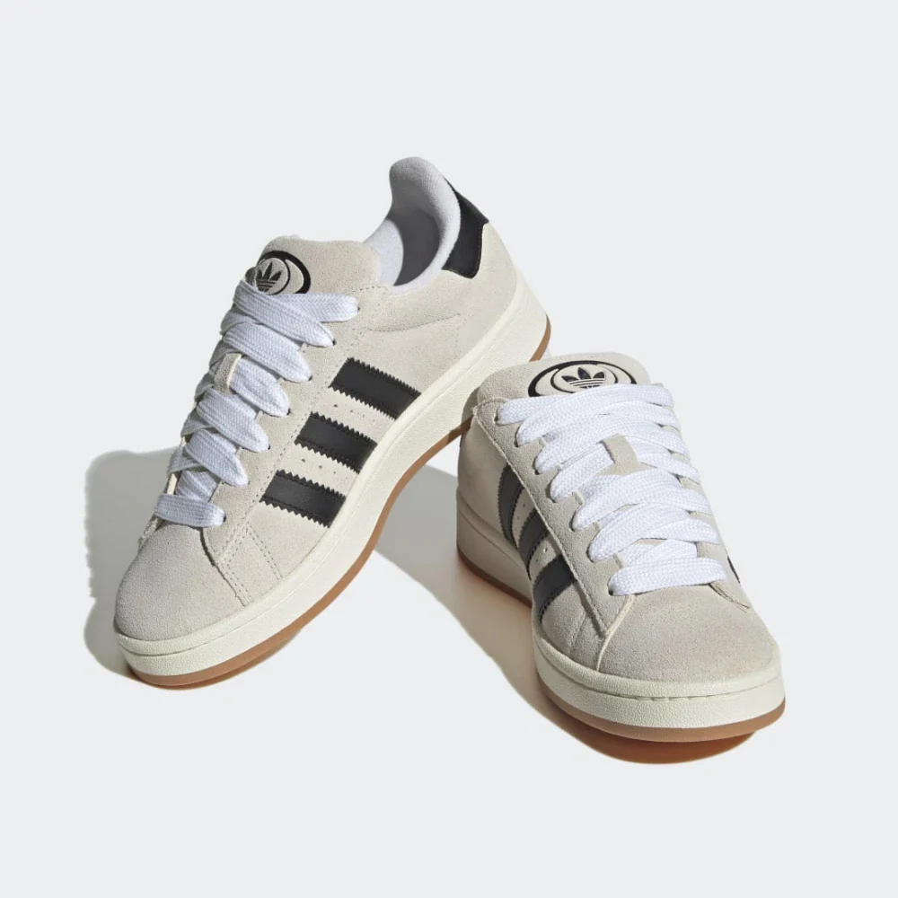 Adidas Campus 00's Crystal White Core Black - Image 3
